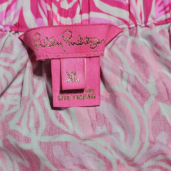 Lilly Pulitzer Shirt Size XL Off the Shoulder Top Free Gift Included - Picture 6 of 6